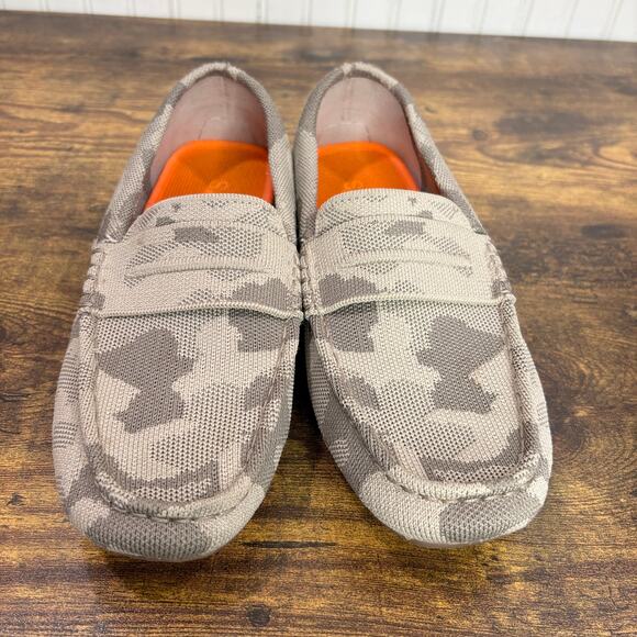 Rothys Mens Size 7.5 The Driving Loafer Gray Desert Camo Shoes Washable Comfort main image 9